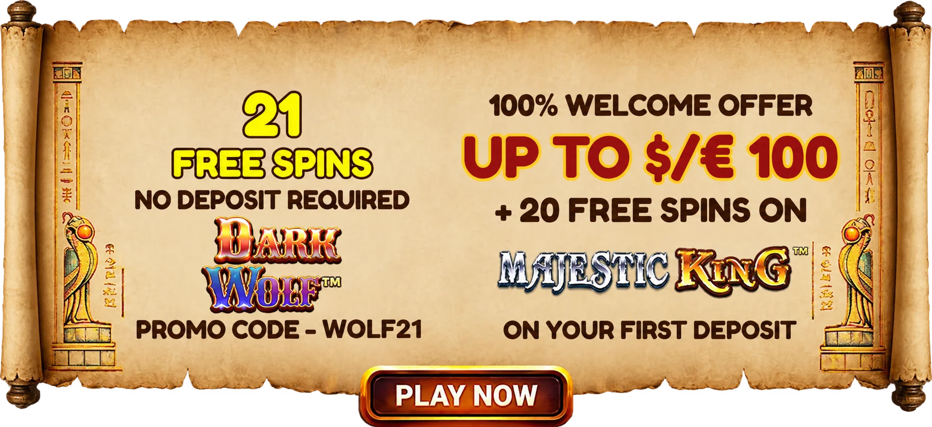 21 Free Spins No Deposit Required + 100% Welcome Offer Up To $/100 + 20 Free Spins on Big Bass Bonanza